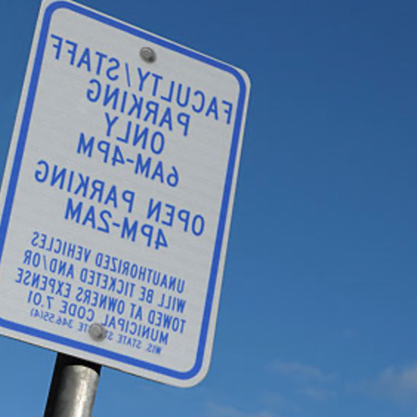 regulation parking sign